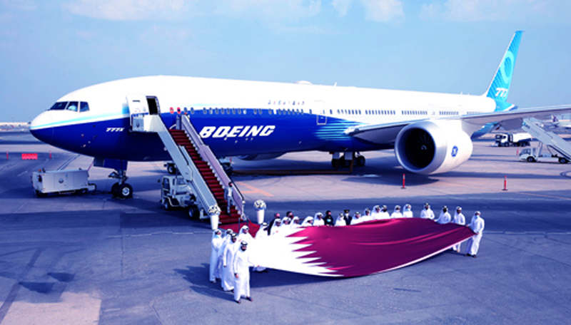 Qatar Airways welcoming the ultra-modern Boeing 777-9 Aircraft to Doha