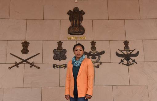 Mirabai Chanu at National War Memorial New Delhi