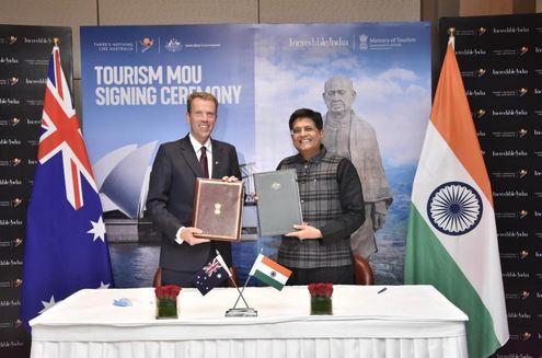 India and Australia sign Memorandum of Understanding (MoU) on Tourism cooperation