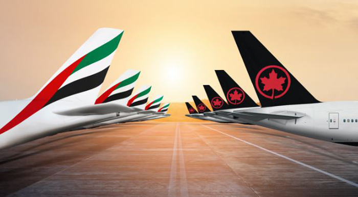 Emirates and Air Canada