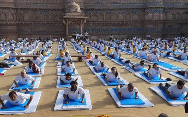 International Yoga Day 2022 at Gwalior Fort