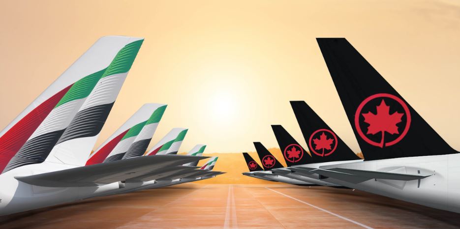 Emirates and Air Canada